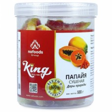 Папайя сушеная натуральная King Nafoods в банке, 500 гр.